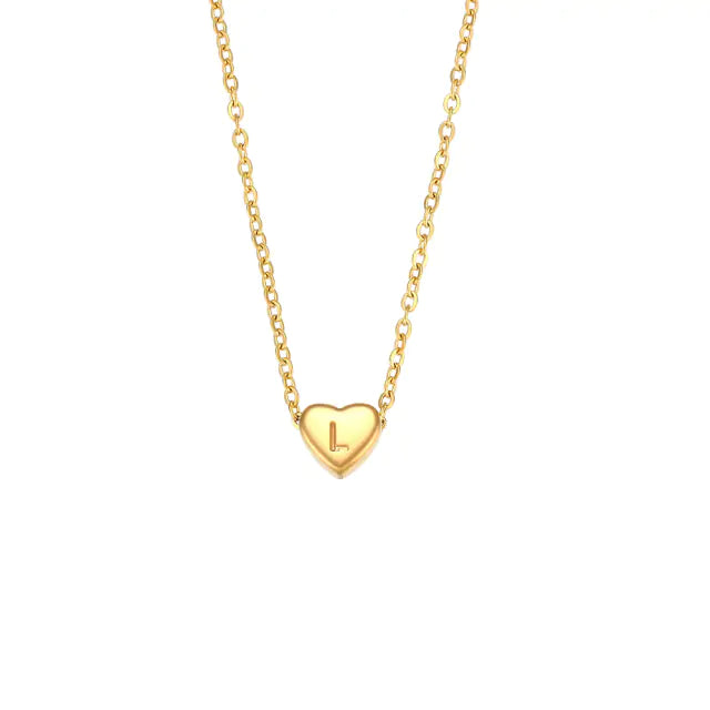 Initial Heart-Shaped Necklace